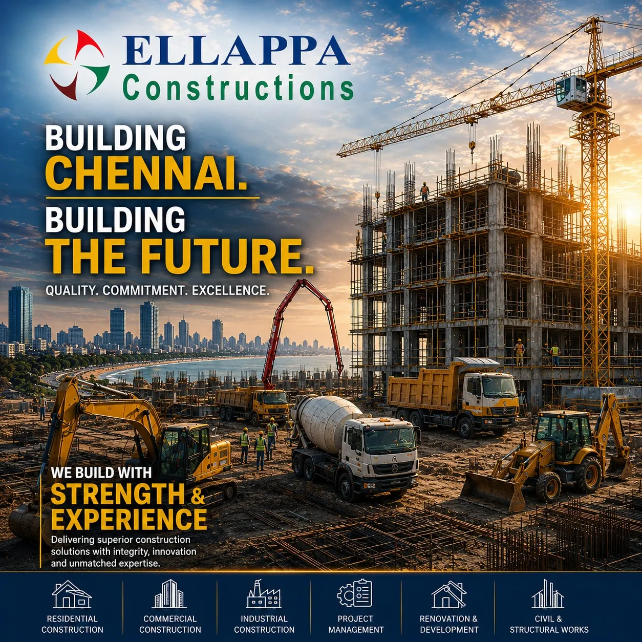 Ellappa Constructions leadership with Chennai construction projects